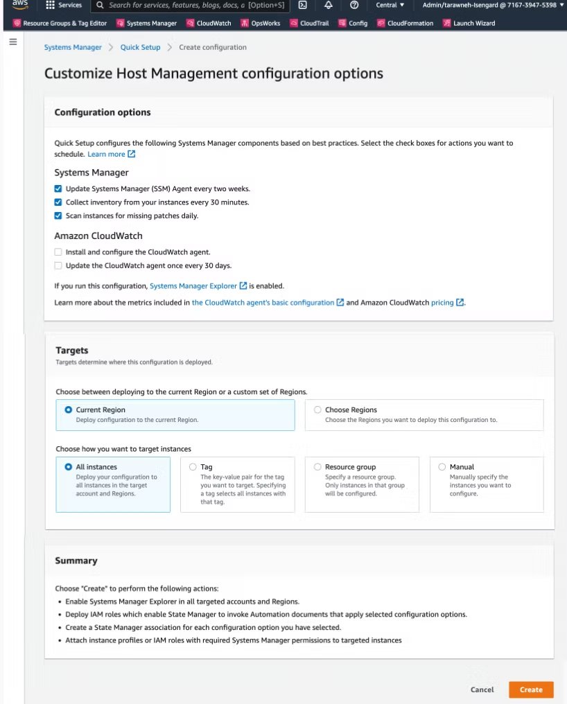 OpsCenter dashboard
